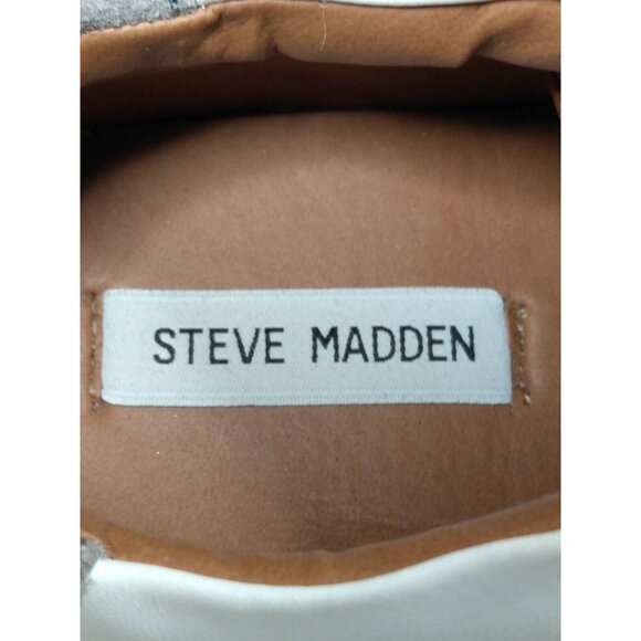 Steve Madden Annita Women's Sz 8.5 Sneakers Grey & White Snake Skin Print - Picture 8 of 9